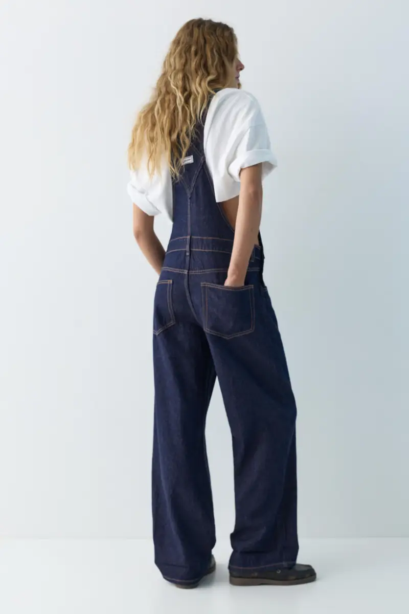 Pull&Bear Salopette Blu 4205831 miniatura 2