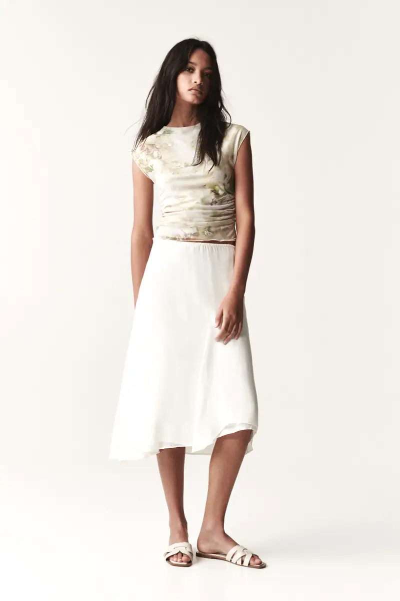 Sandali Bassi Incrociati Beige