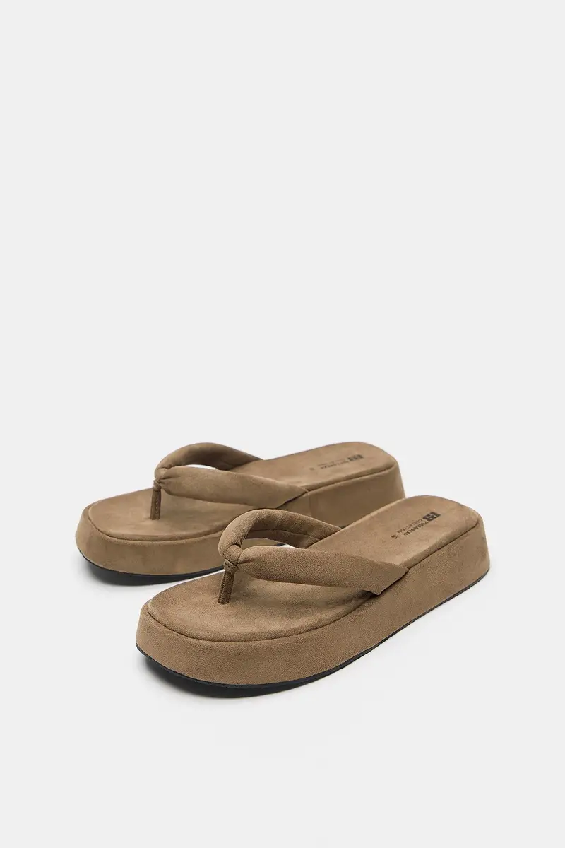 Sandali Bassi Voluminosi Verde miniatura 3