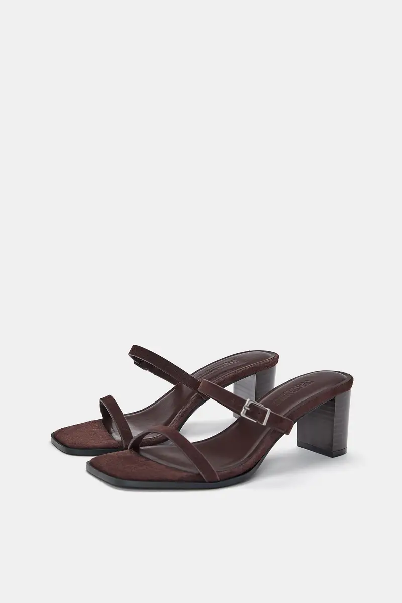 Pull&Bear Sandali con tacco Marrone 4336395 miniatura 2