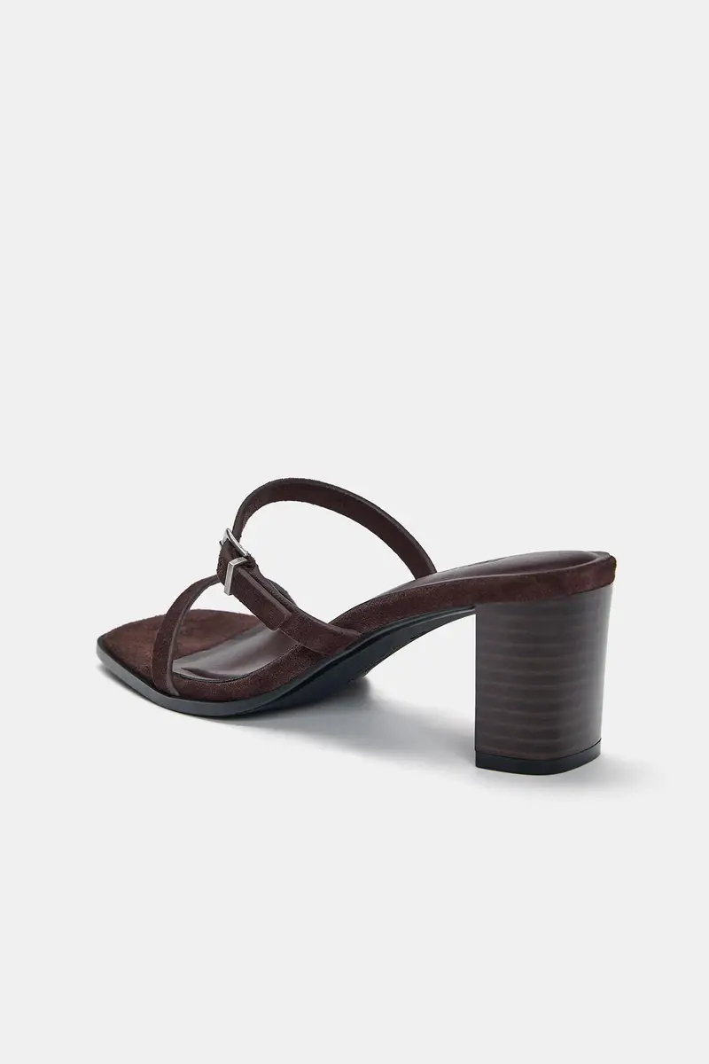 Pull&Bear Sandali con tacco Marrone 4336395 miniatura 3