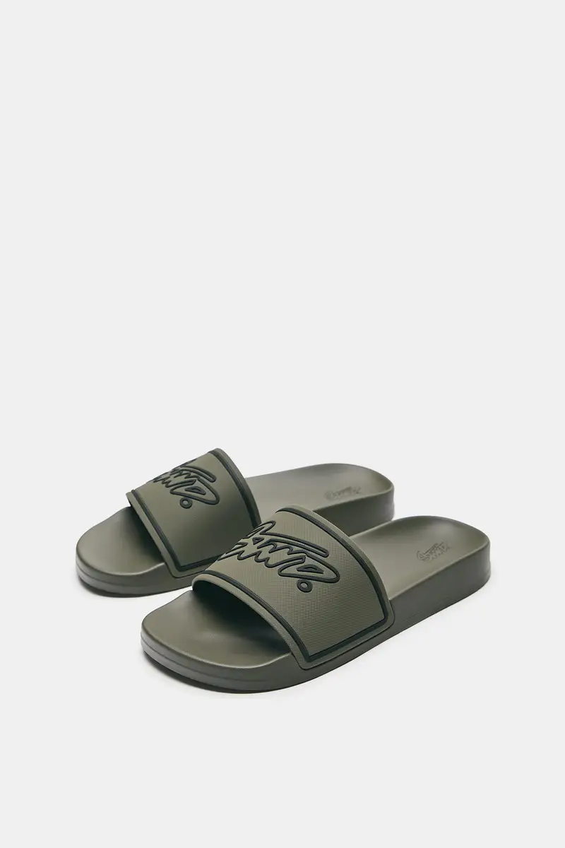 Sandali In Gomma Stwd Kaki miniatura 2