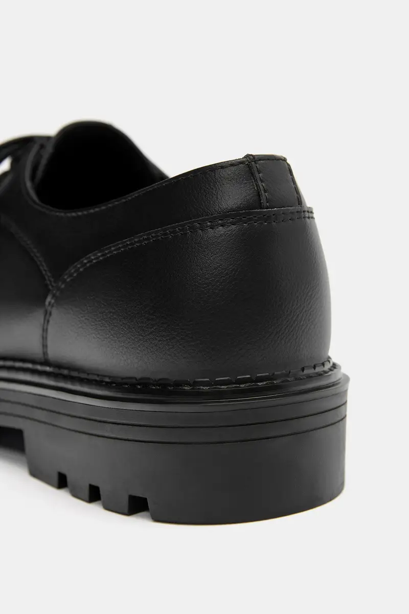 Scarpe Basse Stringate Nero miniatura 3