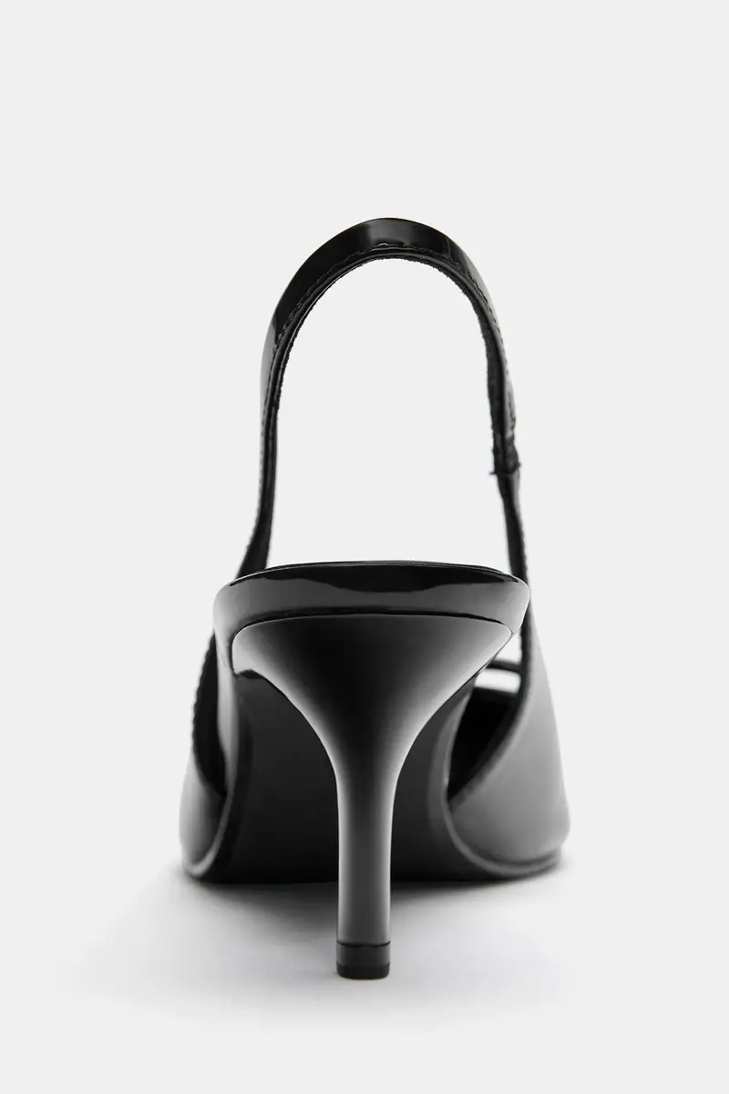 Scarpe Con Tacco Con Fiocco Nero miniatura 3