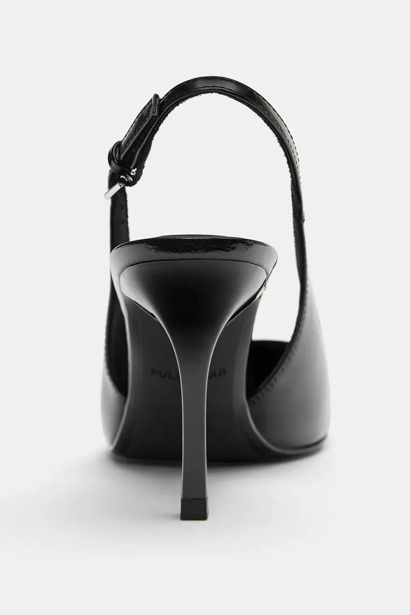 Scarpe Con Tacco In Vernice Nero miniatura 3