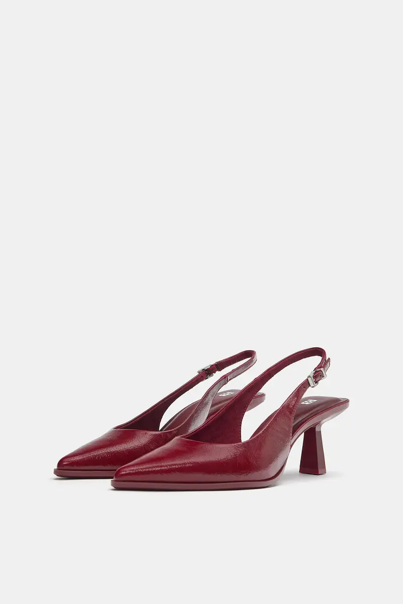 Scarpe Con Tacco In Vinile Porpora miniatura 2