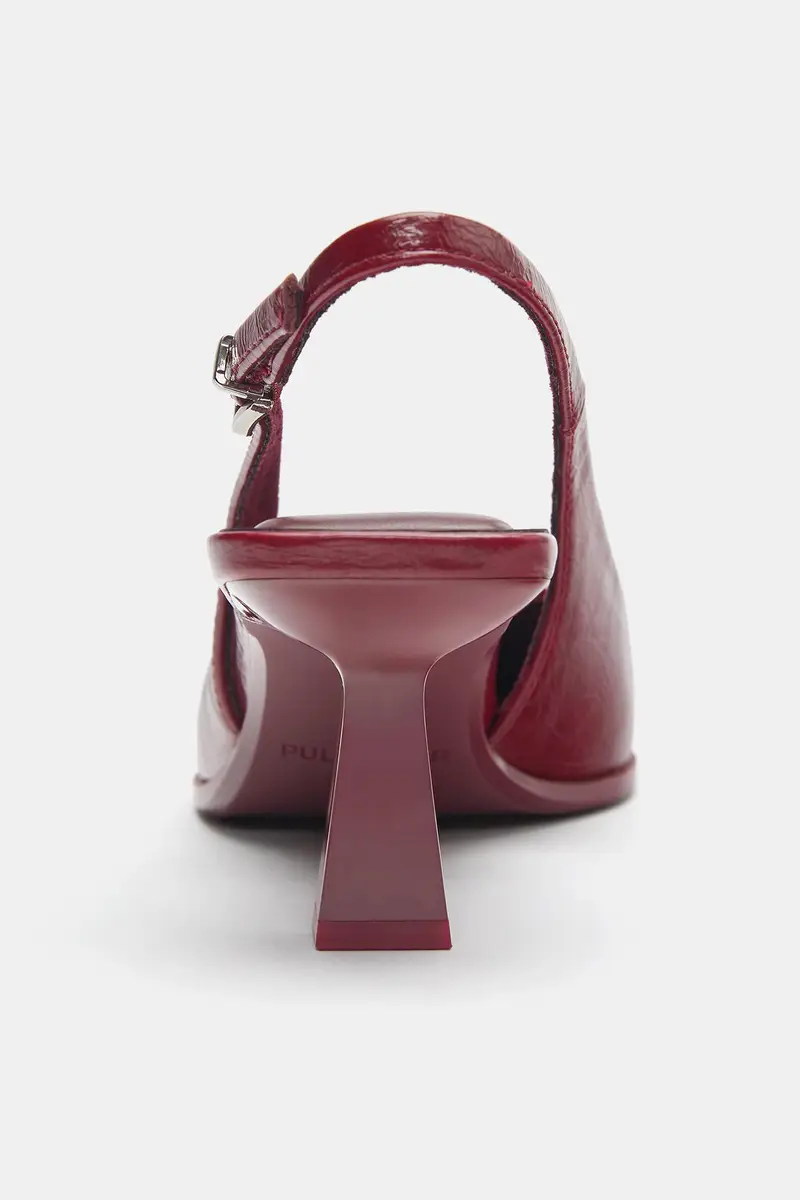 Scarpe Con Tacco In Vinile Porpora miniatura 3