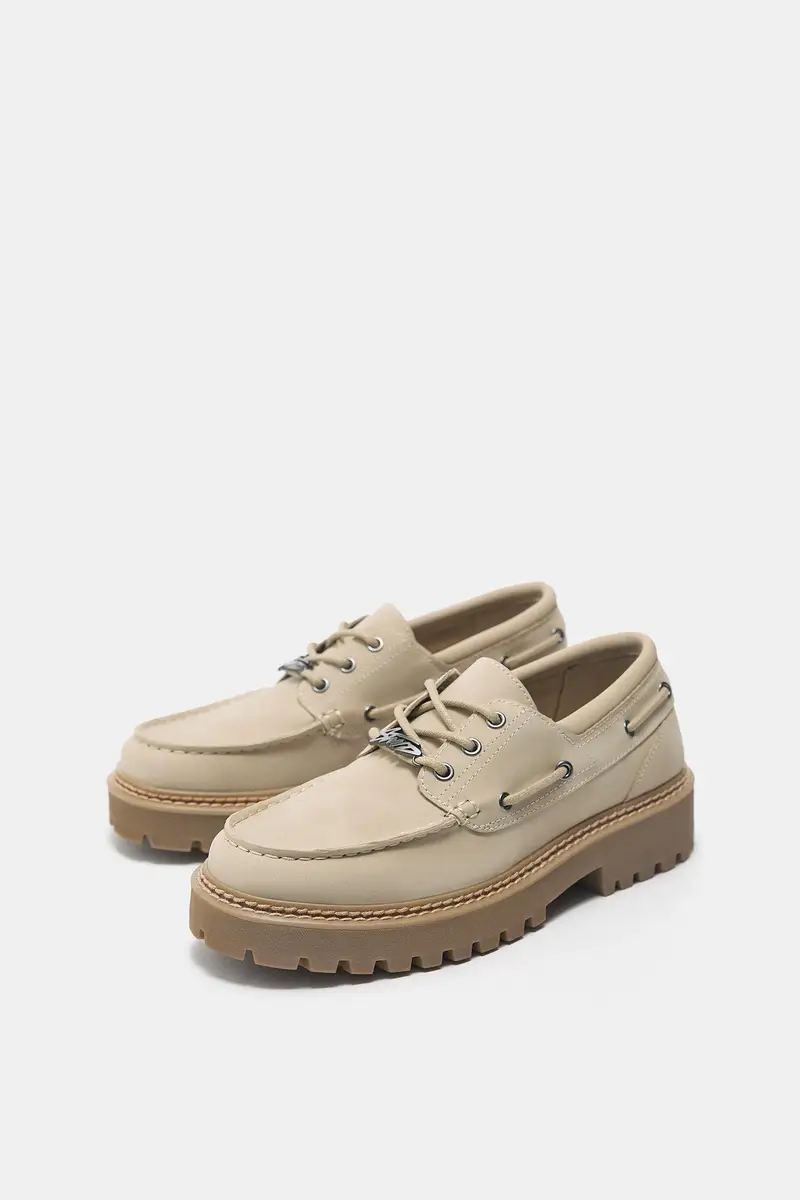 Scarpe Nautiche Stwd Beige miniatura 2