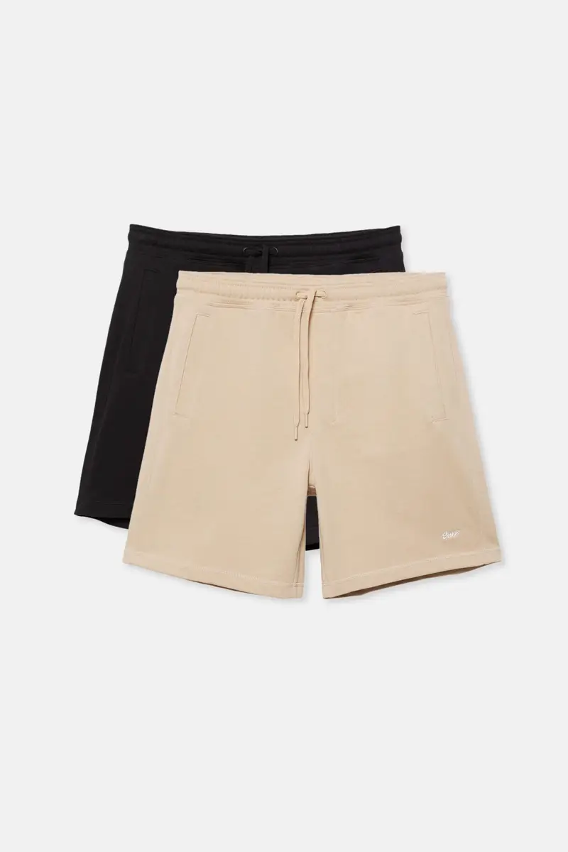 Set 2 Bermuda Jogger Stwd Beige