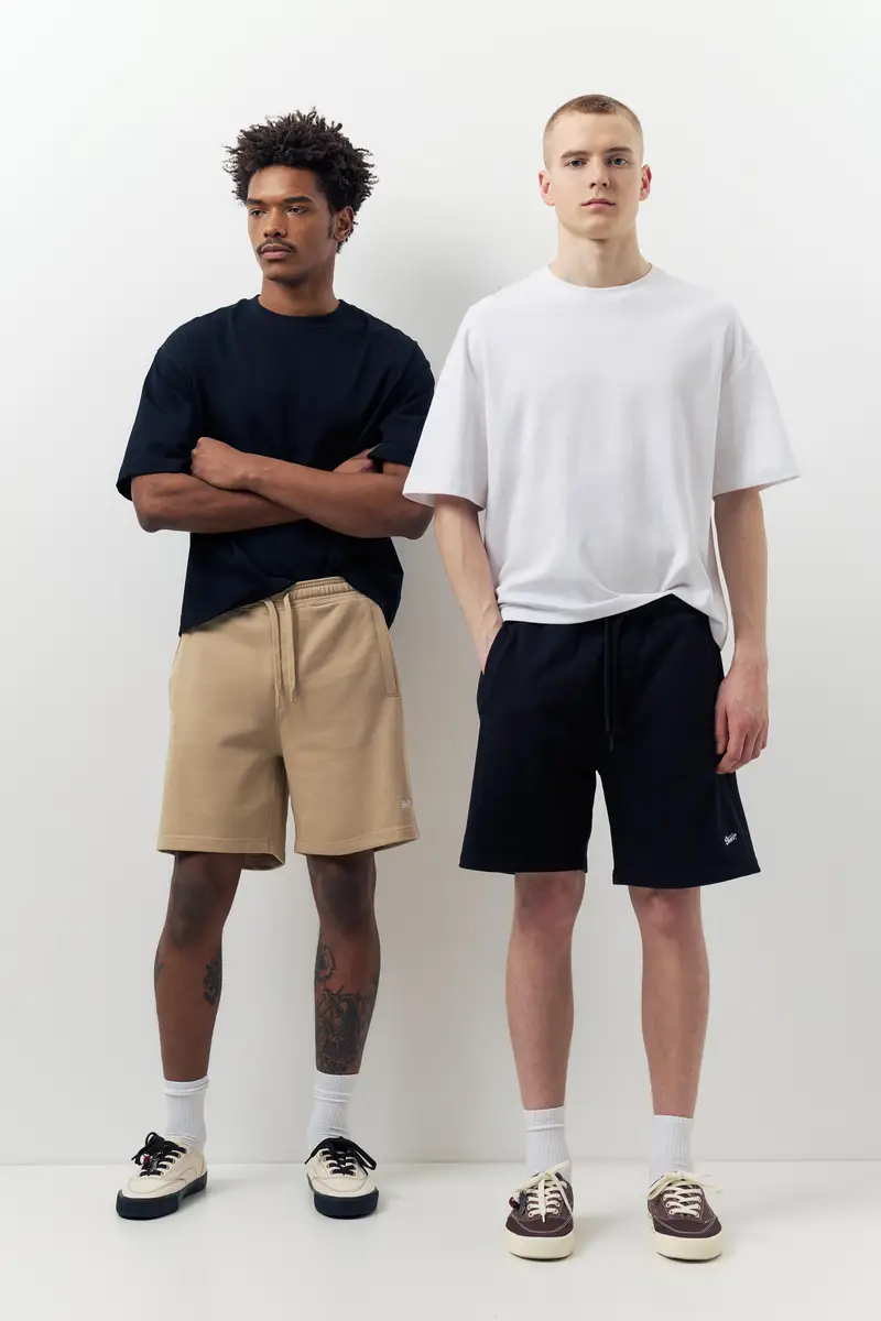 Set 2 Bermuda Jogger Stwd Beige