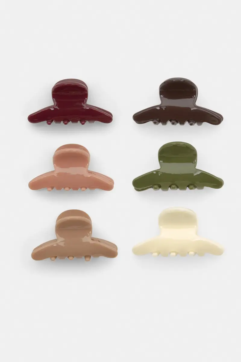 Pull&bear Set di 6 Mini Pinze per Donna in vari colori