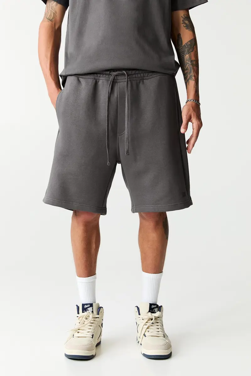 Set Bermuda E Maglietta Basic Grigio antracite miniatura 3