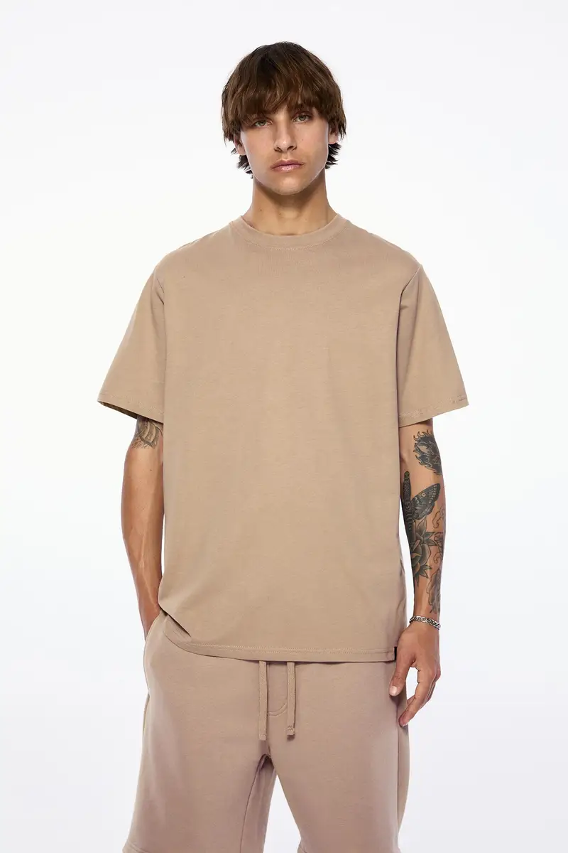 Set Bermuda E Maglietta Basic Sabbia miniatura 3