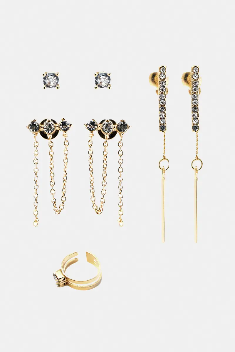 Set Orecchini Ear Cuff Oro