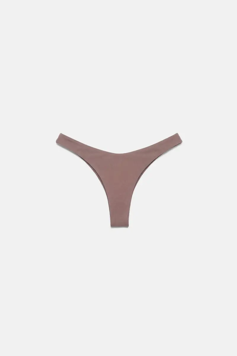 Slip Bikini Brasiliano Marrone topo miniatura 2