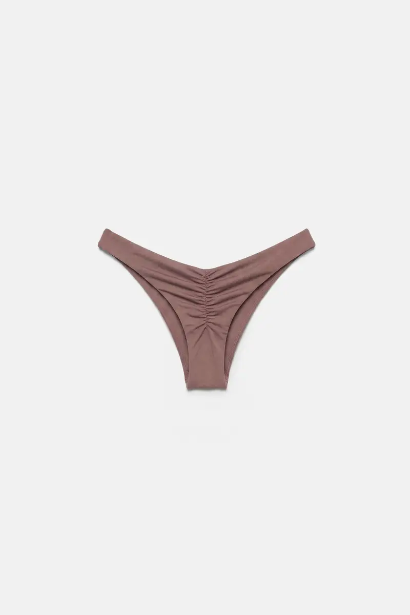 Slip Bikini Brasiliano Marrone topo miniatura 3