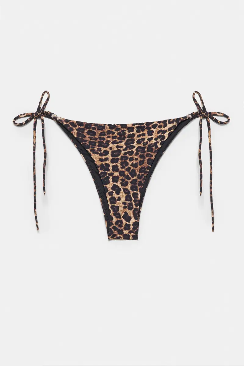 Slip Bikini Leopardo Marrone miniatura 2