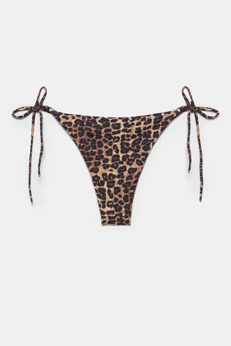 Slip Bikini Leopardo Marrone miniatura 3