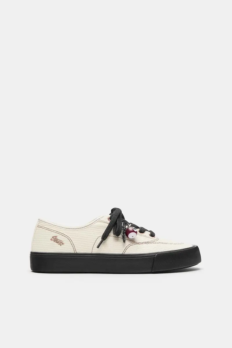 Sneaker Con Charm Stwd Bianco miniatura 2