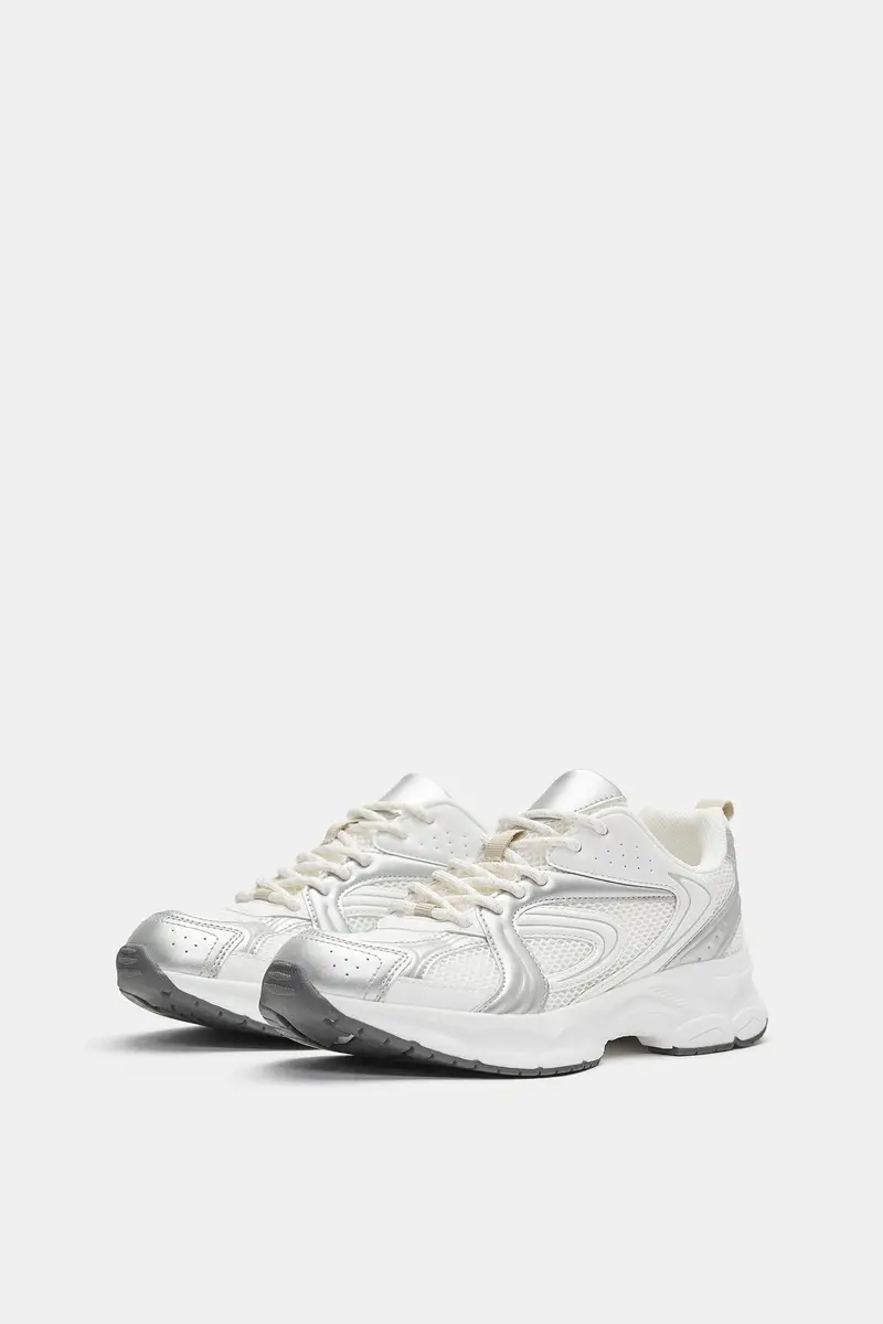 Sneaker Multiparti Argento miniatura 3