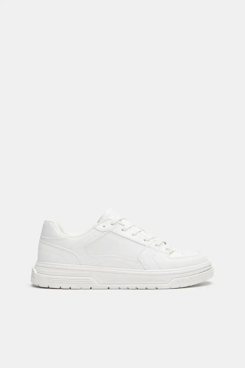 Pull&bear Sneakers bianche con suola voluminosa