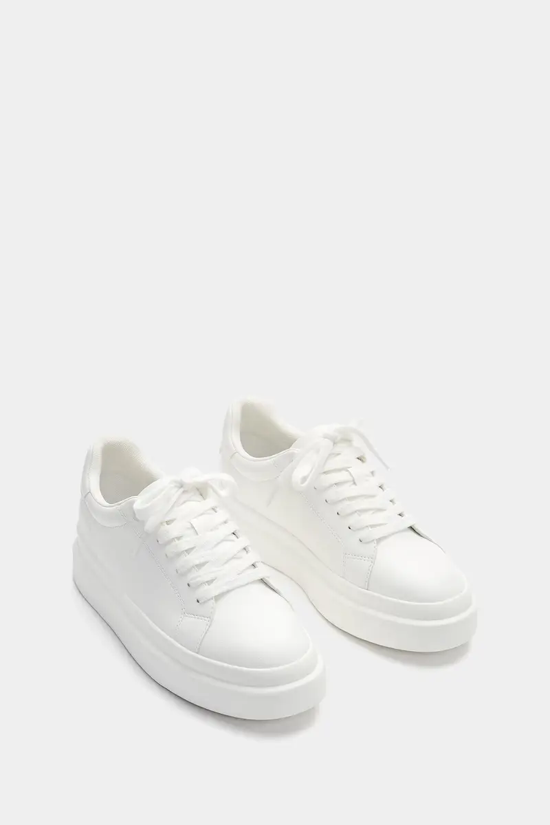 Sneakers Con Suola Voluminosa Bianco miniatura 2