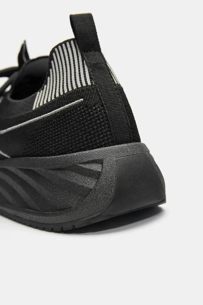 Sneakers In Tessuto Nero miniatura 3