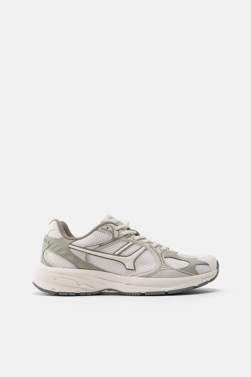 Sneakers Multiparti Beige miniatura 2