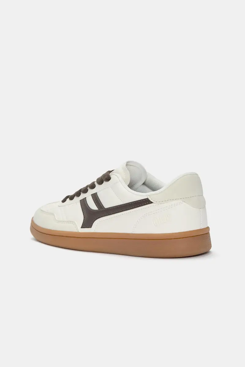 Sneakers Retrò Beige miniatura 3