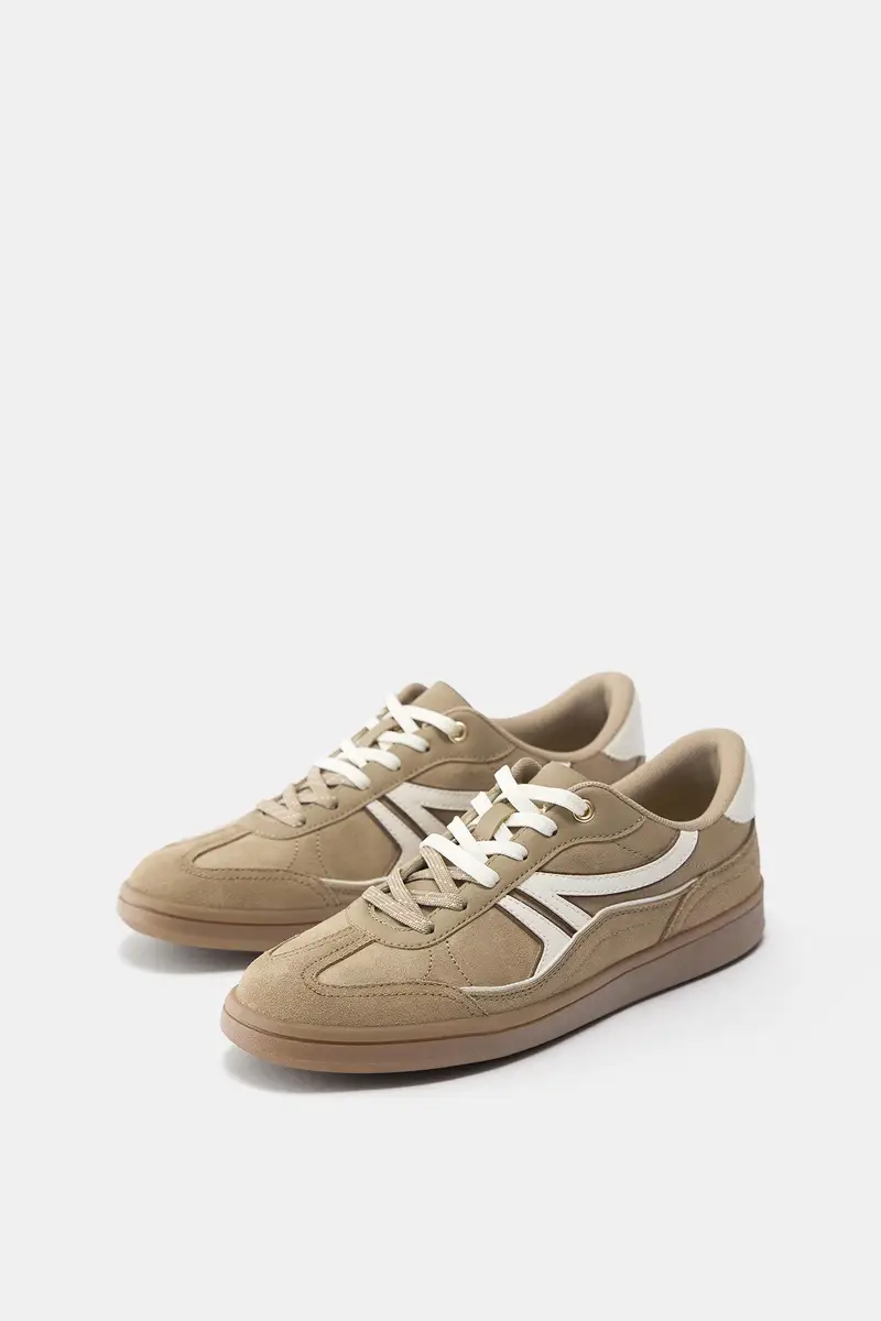 Sneakers Retrò Dettaglio Sabbia miniatura 3