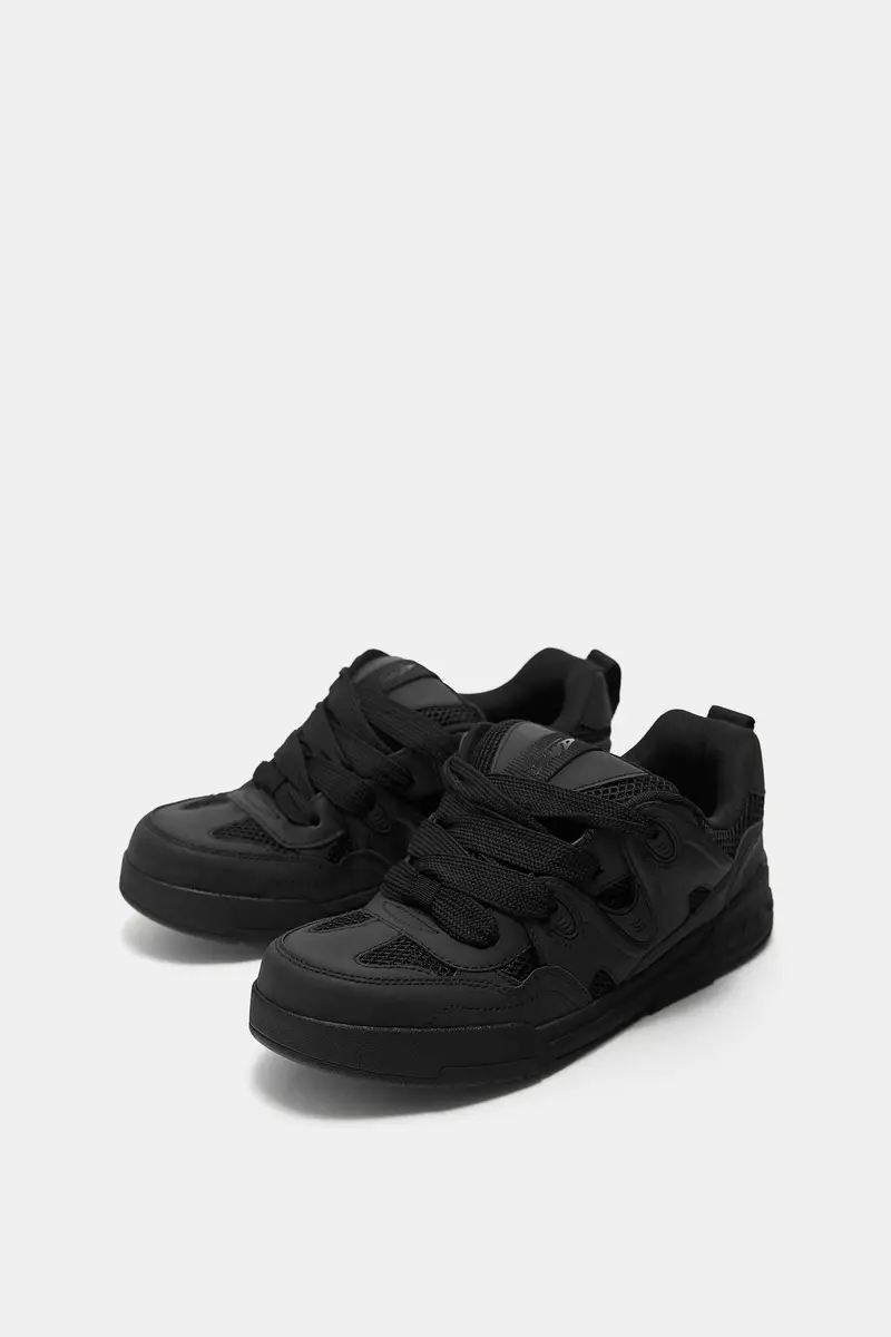 Sneakers Skate Con Charm Nero miniatura 2