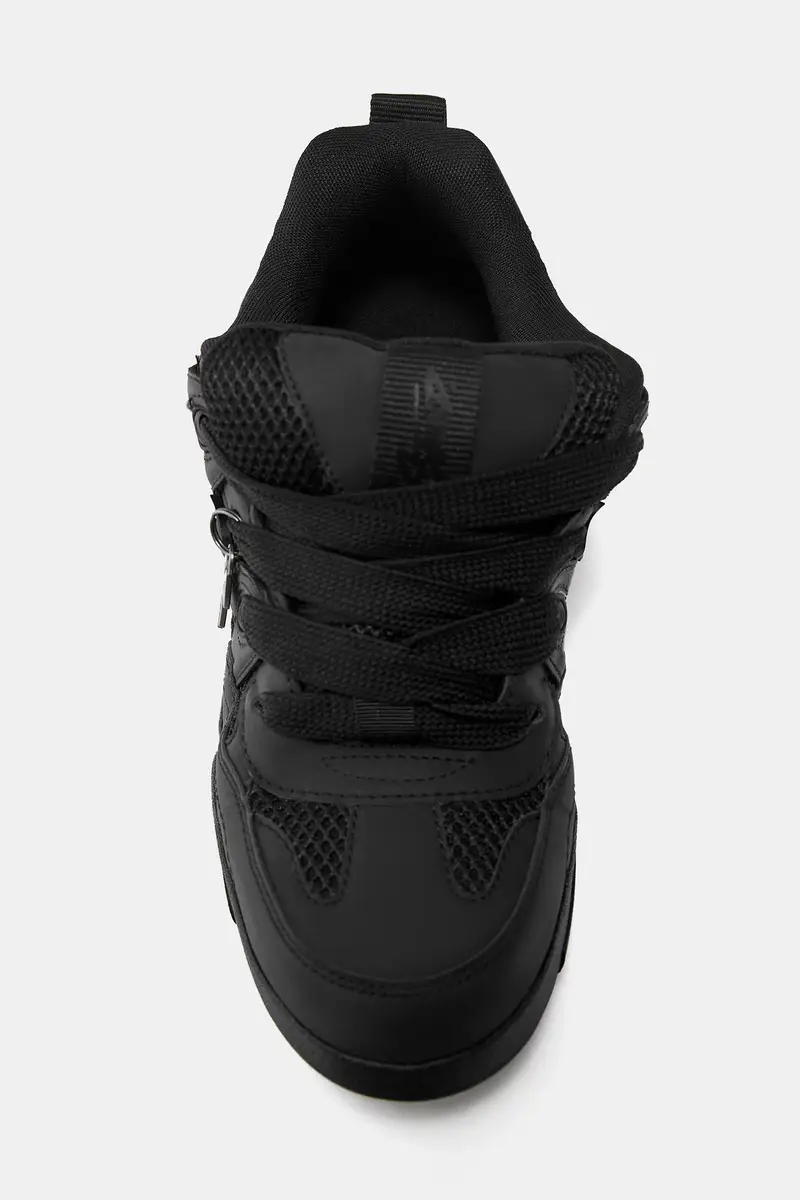 Sneakers Skate Con Charm Nero miniatura 3