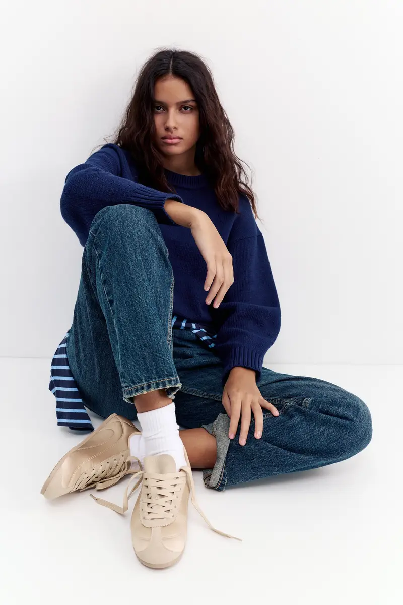 Sneakers Tessuto Rosa