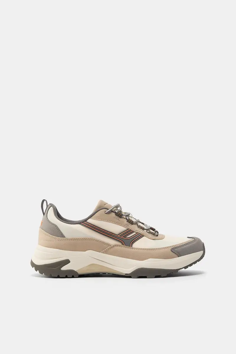 Sneakers Voluminose Multiparti Beige