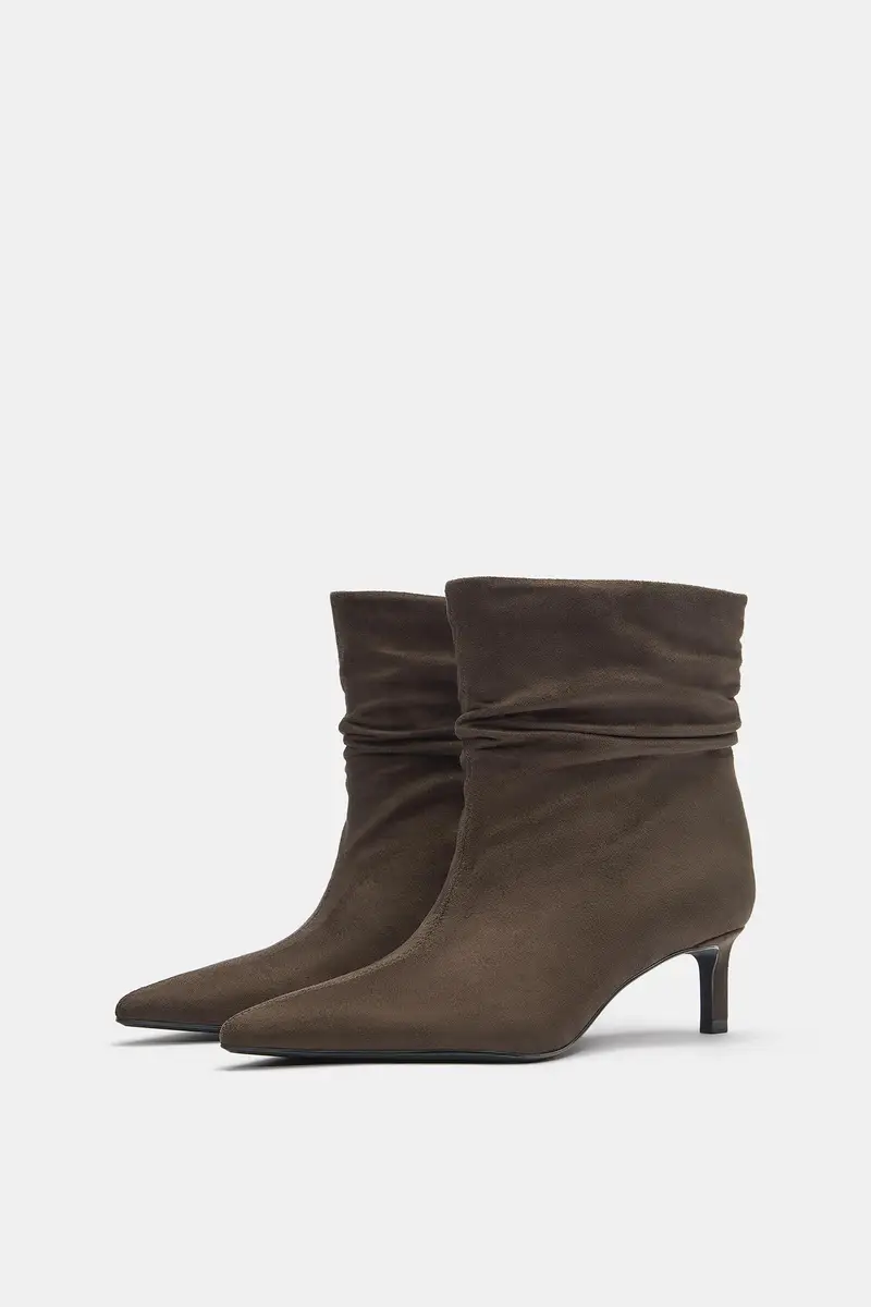 Pull&Bear Stivaletti con tacco Marrone 4164916 miniatura 3