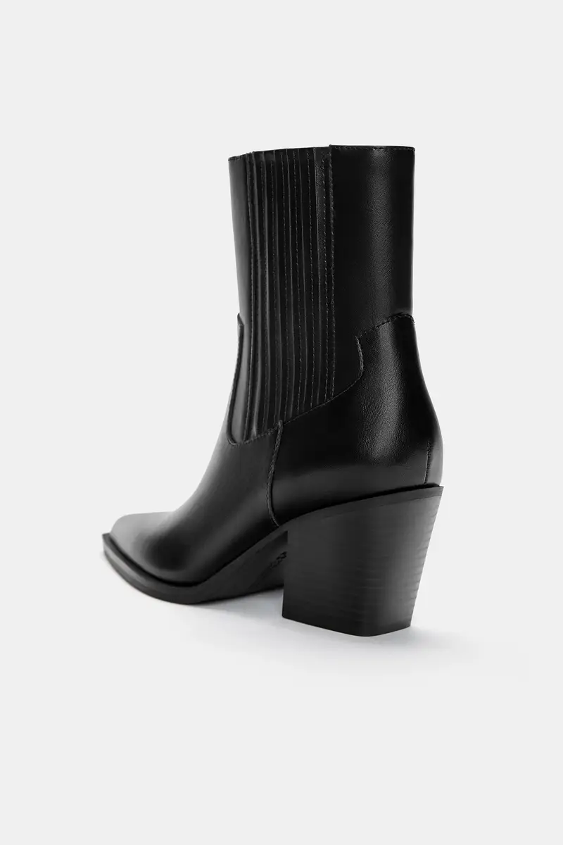 Pull&Bear Stivaletti con tacco Nero 3934294 miniatura 3