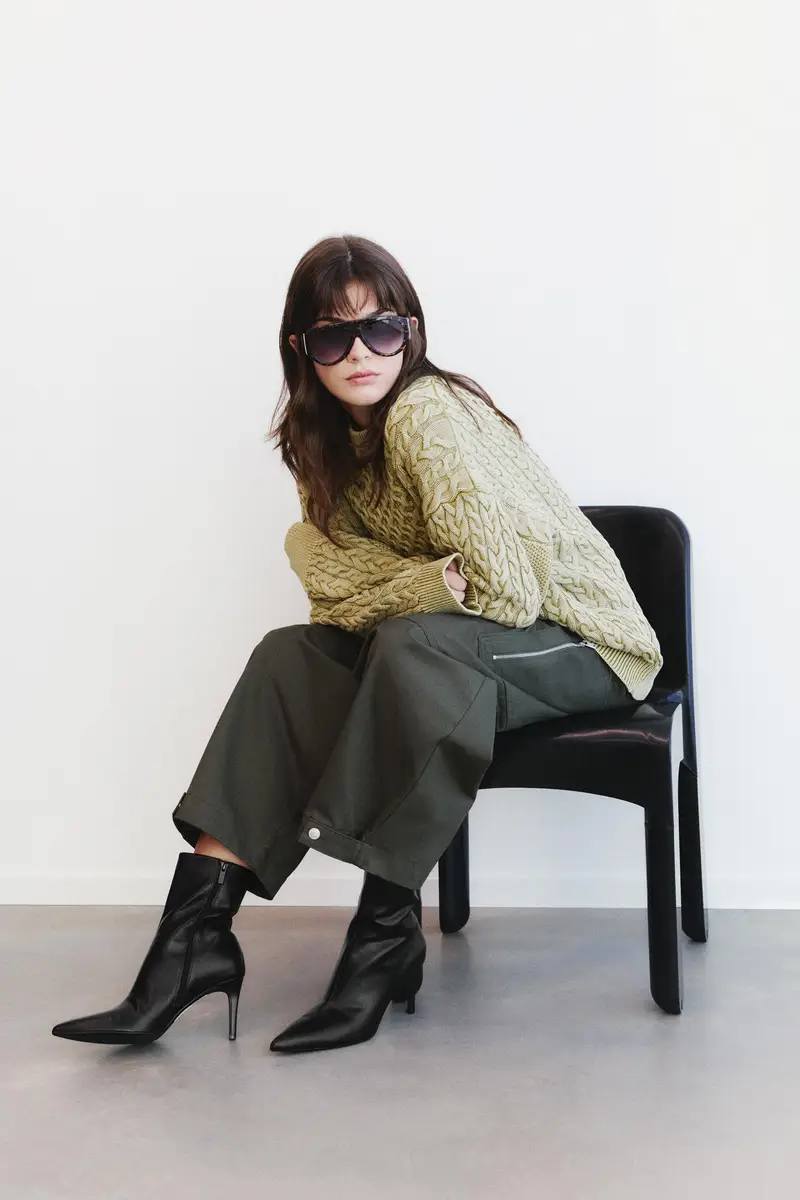 Pull&Bear Stivaletti con tacco Nero 4070945