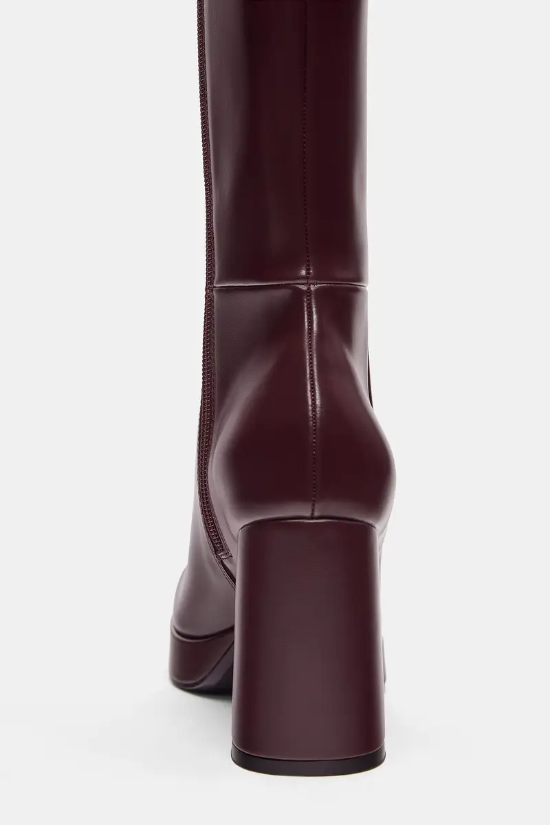 Pull&Bear Stivali con tacco Porpora 4174144 miniatura 3