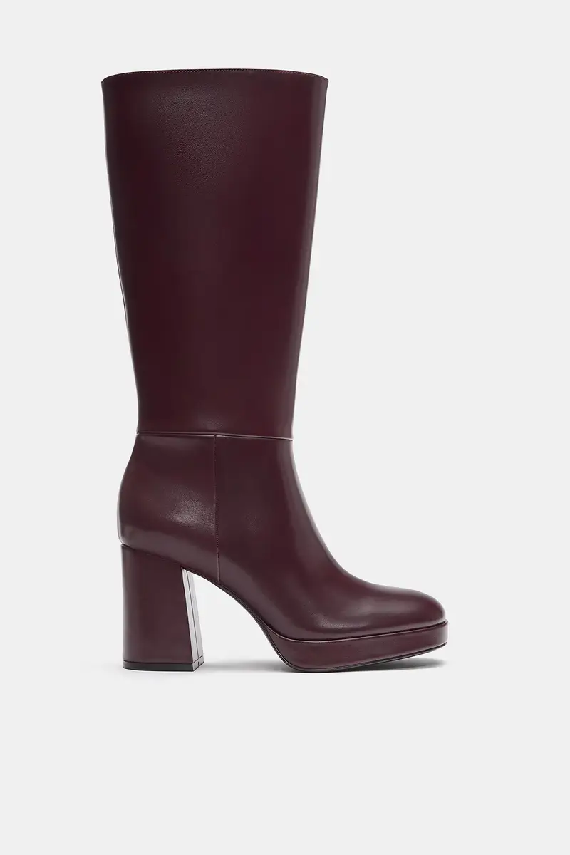 Pull&Bear Stivali con tacco Porpora 4174144