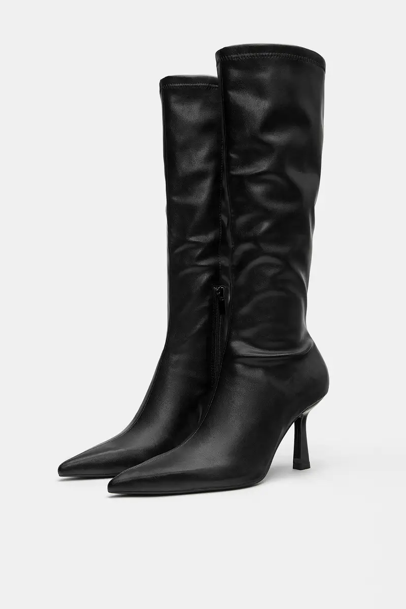 Pull&Bear Stivali con tacco Nero 3955086 miniatura 3