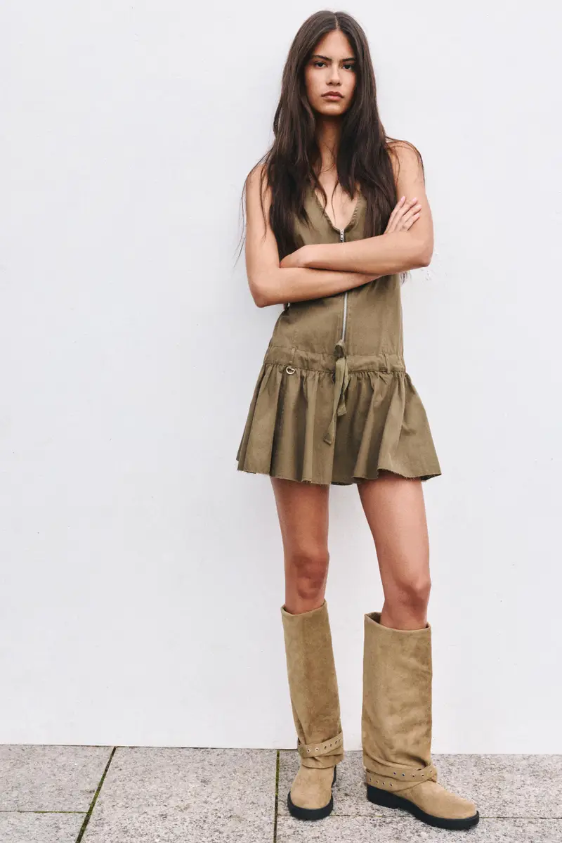 Stivali Ghetta Fibbia Marrone