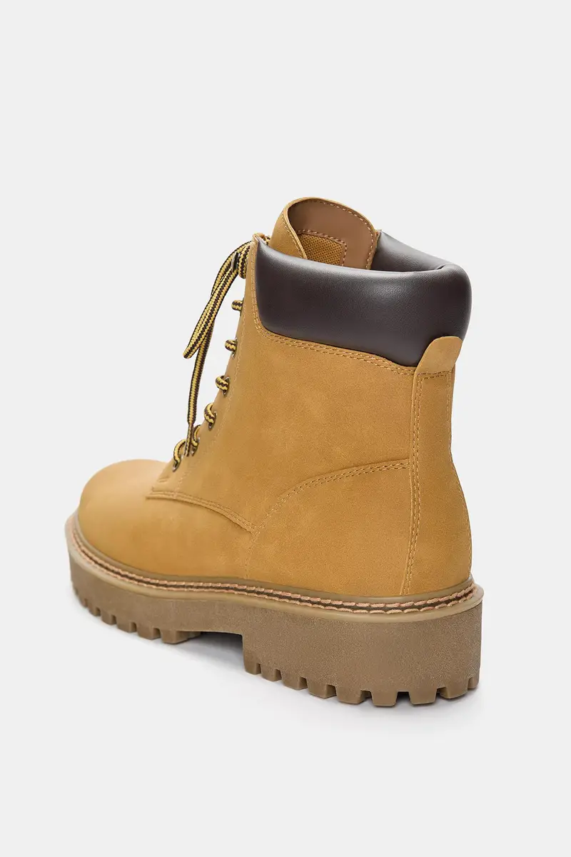 Stivali Stringati Stwd Mostarda miniatura 3