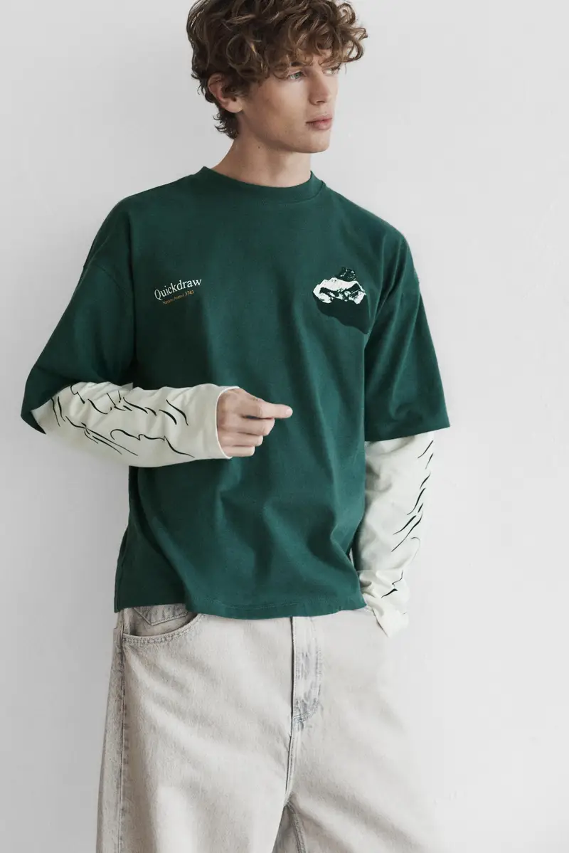 Pull&Bear T-shirt Verde 4235972