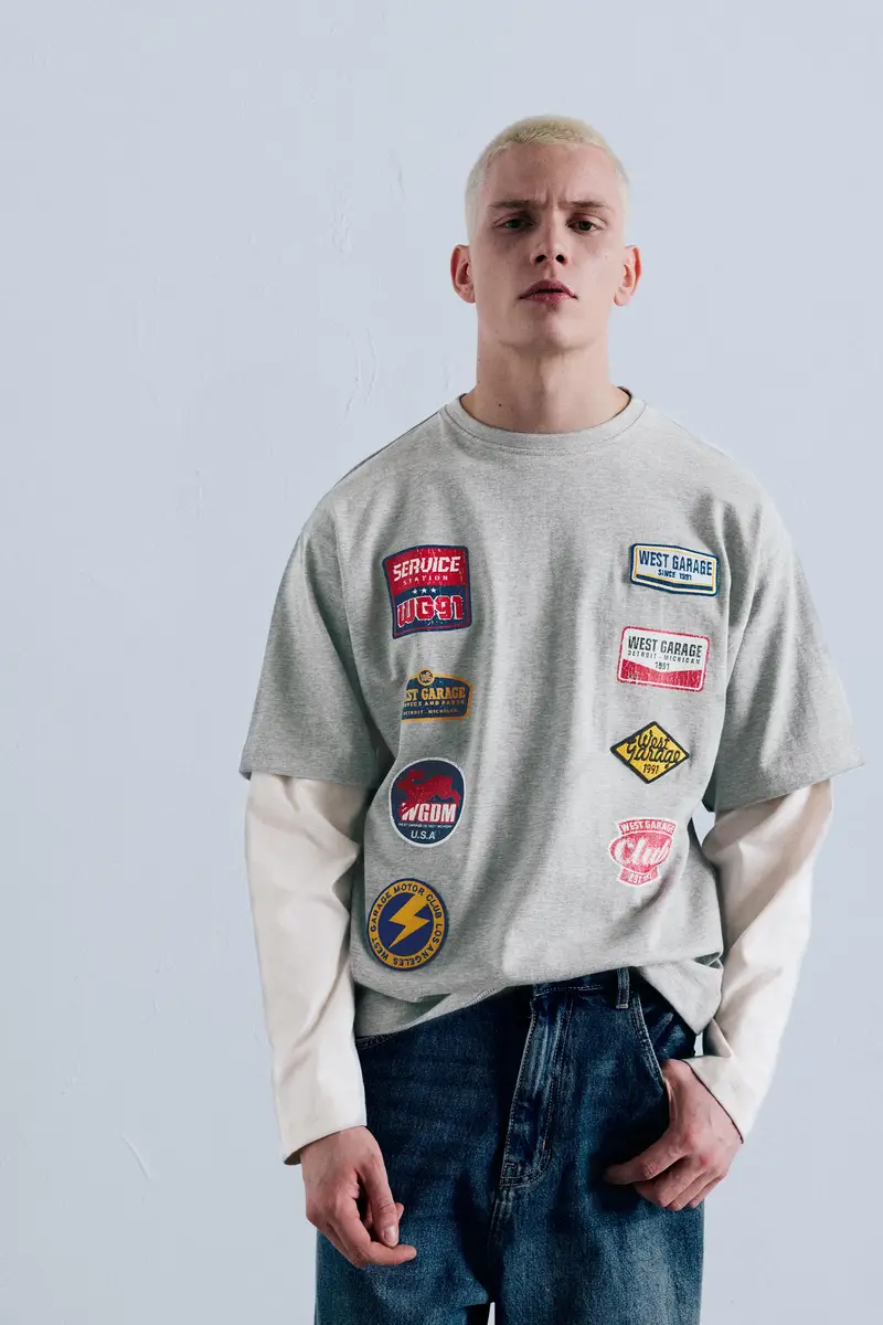 Pull&Bear T-shirt Grigio 4362602