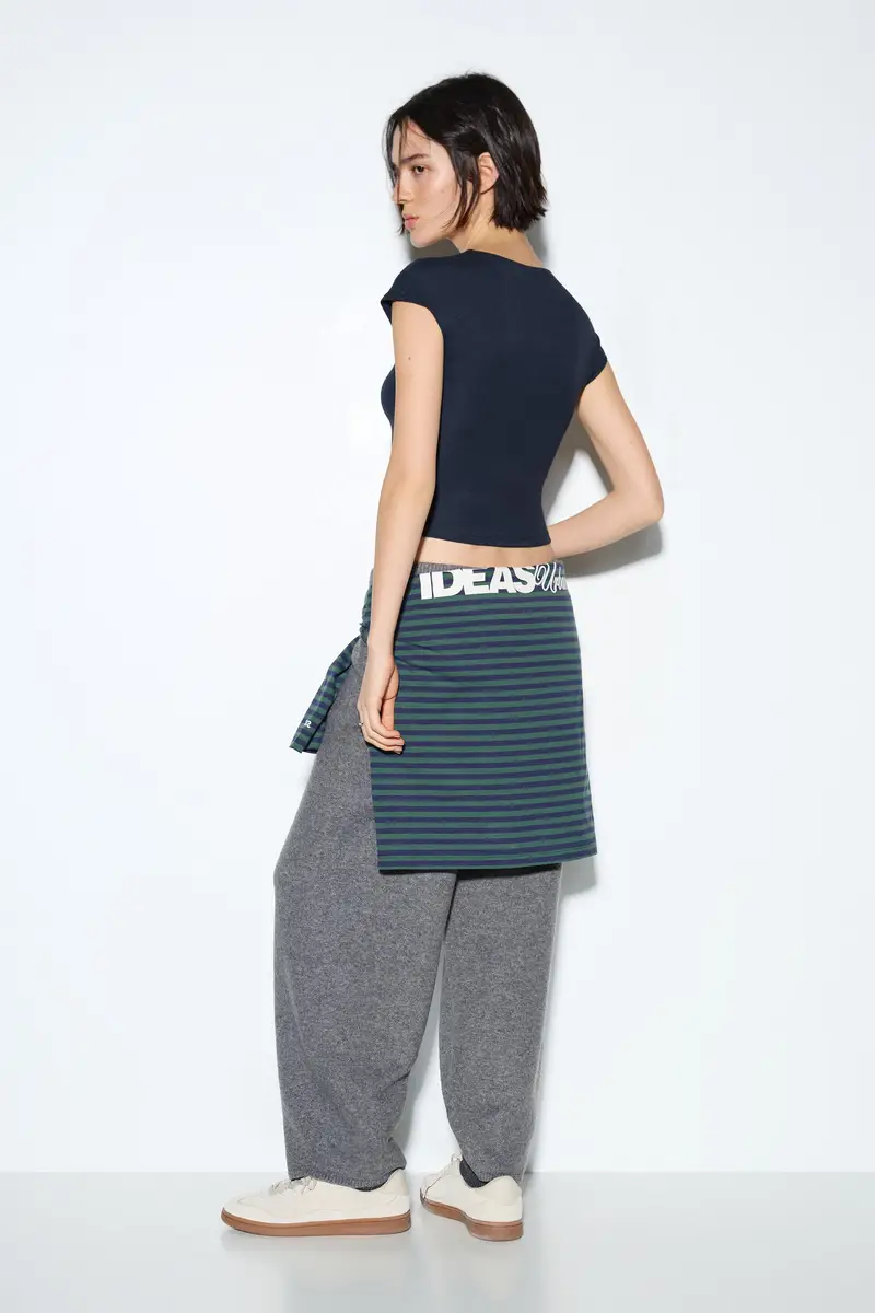 Pull&Bear T-shirt Blu 3933804 miniatura 2