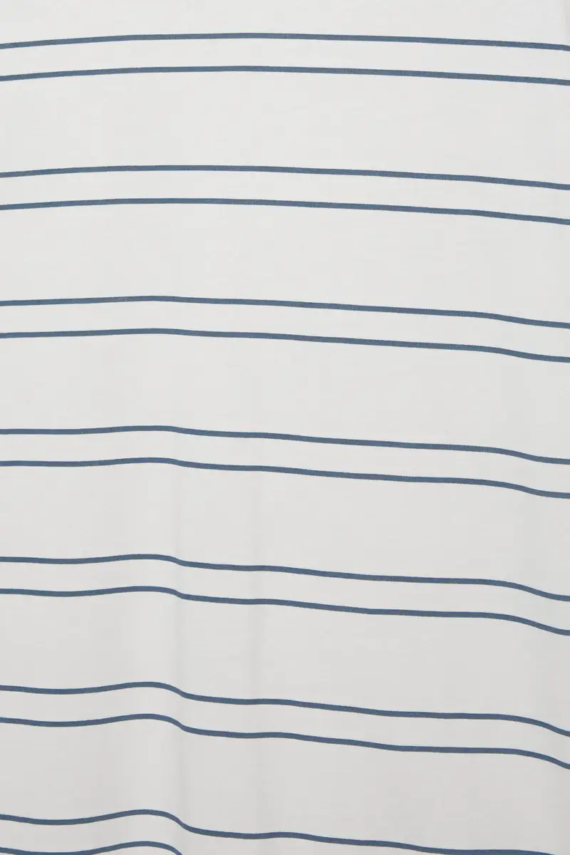 T-Shirt Basic A Maniche Corte In Cotone Blu miniatura 3