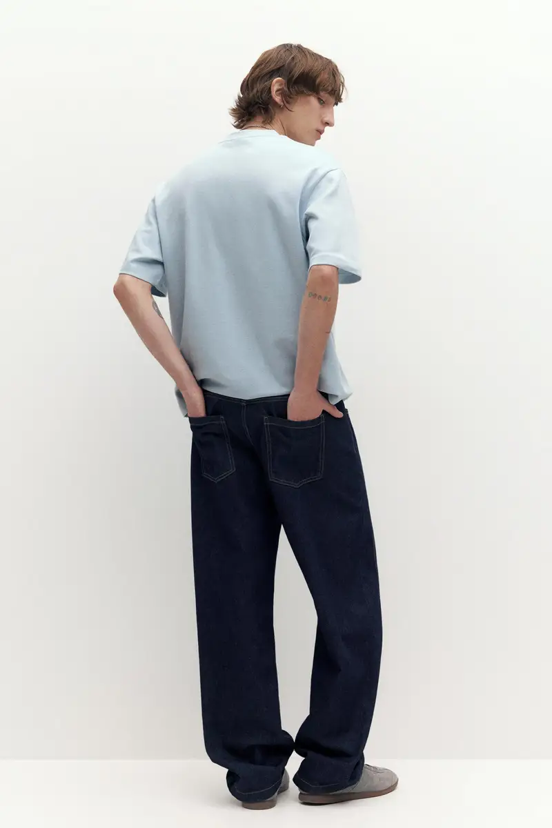 Pull&Bear T-shirt Azzurro 4362621 miniatura 2