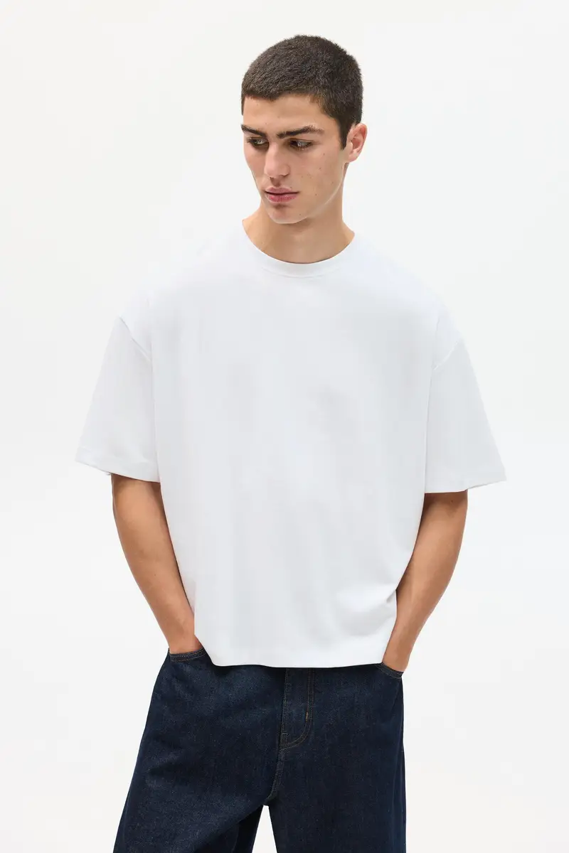 Pull&Bear T-shirt Bianco 3933814