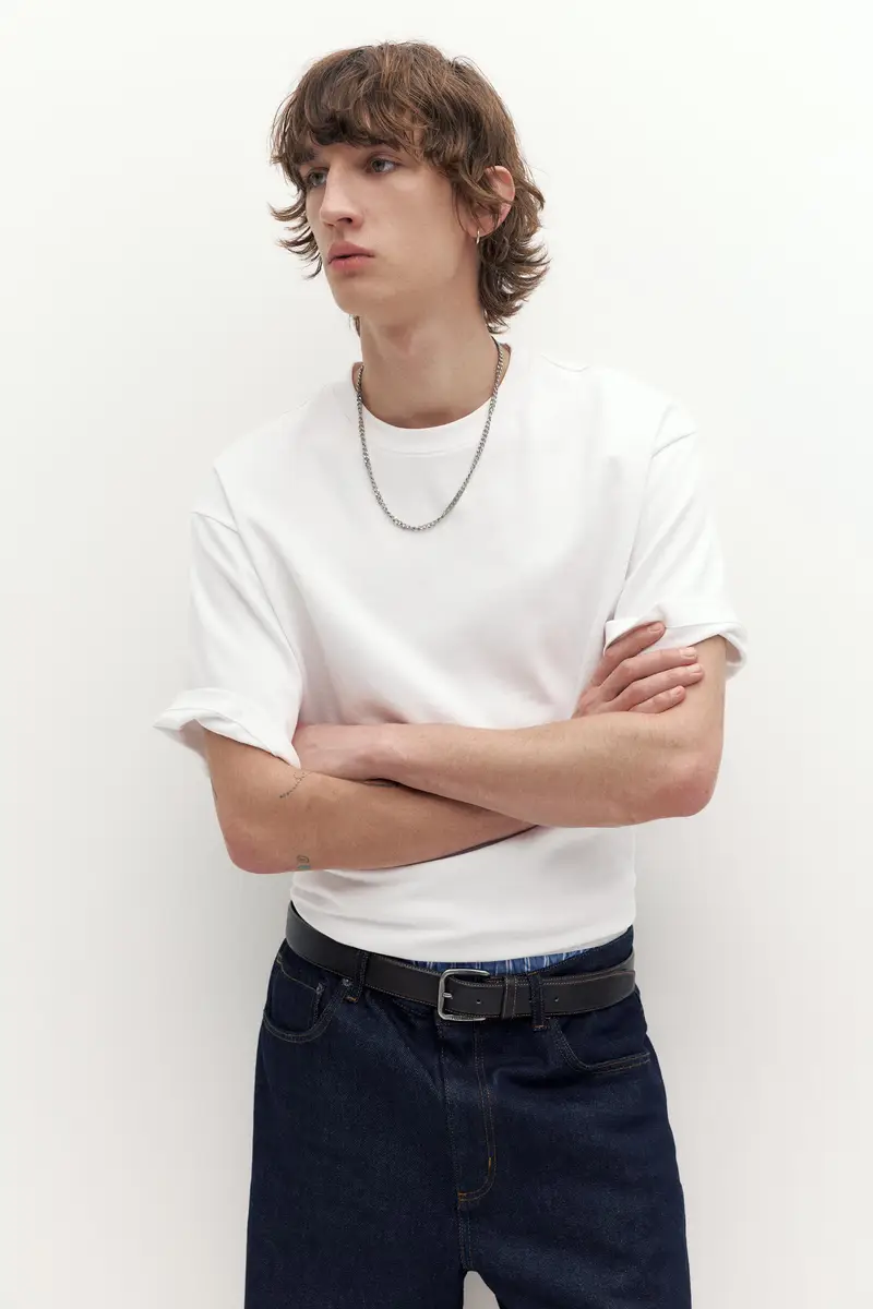 Pull&Bear T-shirt Bianco 4235977