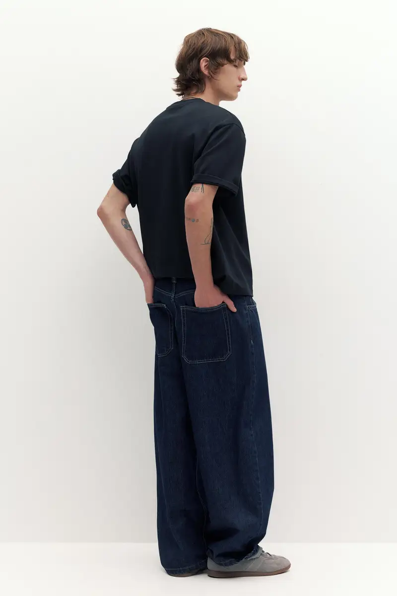 Pull&Bear T-shirt Nero 4235978 miniatura 3